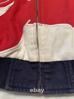 Rare Vintage Jeremy Mayfield Mobil 1 Veste de course Nascar Taille Large
