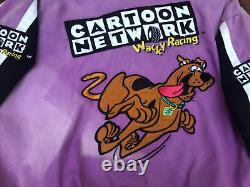 Rare Vintage Og 90s Cartoon Network Scooby Doo Racing Veste Nascar Racing Vtg