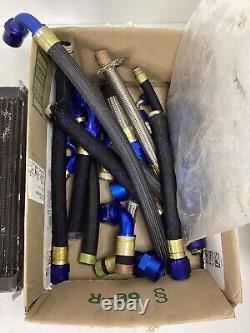 Refroidisseur d'huile monté sur le pont avec lignes pour voiture de course Dirt Late Model IMCA NASCAR