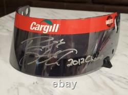 Ricky Stenhouse Jr CASQUE de champion Xfinity 2012 utilisé en course, visière autographiée
