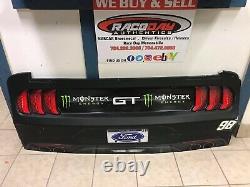 Riley Herbst 98 Monster Energy Mustang Nascar Race Bumper Arrière En Tôle D'occasion