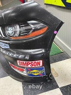 Riley Herbst #98 Monster Energy Nascar Race Used Composite Mustang Nose #2084    <br/> 
 <br/> 
	 Riley Herbst #98 Monster Energy Nascar Utilisé en course Composite Mustang Nose #2084