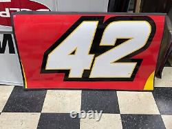 Ross Chastain #42 2021 NASCAR Utilisé en course Feuille de métal Porte McDonald's #637