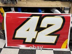 Ross Chastain n°42 2021 NASCAR Course Utilisé Tôle McDonald's Panneau de Porte #405