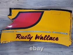 Rusty Wallace 2004 Watkins Glen Course Utilisé Nom Rail & Partie de la Tôle de Toit