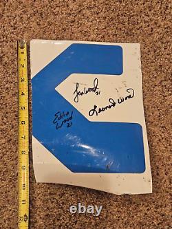 Ryan Blaney ROOKIE 2016 Panneau en tôle utilisé lors de la course SKF #21 Wood Brothers Auto