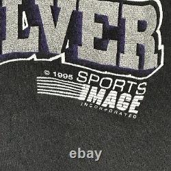 SUPER RARE 1995 Dale Earnhardt Jr. NASCAR Les vrais hommes portent du noir et de l'argent Tee