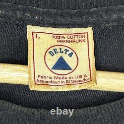SUPER RARE 1995 Dale Earnhardt Jr. NASCAR Les vrais hommes portent du noir et de l'argent Tee