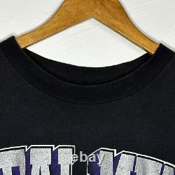 SUPER RARE 1995 Dale Earnhardt Jr. NASCAR Les vrais hommes portent du noir et de l'argent Tee