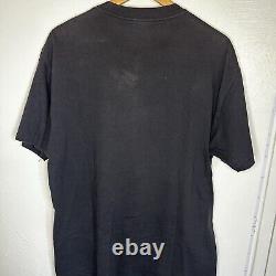 SUPER RARE 1995 Dale Earnhardt Jr. NASCAR Les vrais hommes portent du noir et de l'argent Tee
