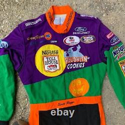 Scott Riggs Nascar Nestle Toll House Halloween Cookies Race Used Fire Suit