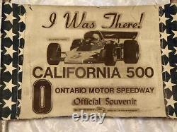 Siège de gradin complet California 500, souvenir de course Nascar, Ontario Motor Speedway.