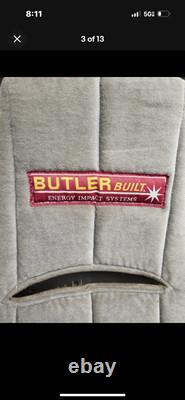 Siège et coussin usés de course Nascar Butler Built de Jeff Gordon, voiture de Gordon des débuts