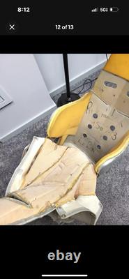 Siège et coussin usés de course Nascar Butler Built de Jeff Gordon, voiture de Gordon des débuts