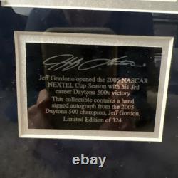Souvenirs de Jeff Gordon Édition Limitée 2005 NASCAR Nextel Cup Photo Encadrée