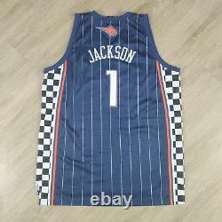 Stephen Jackson Bobcats Adidas Swingman Nascar Racing Night Jersey Taille 2xl Bleu