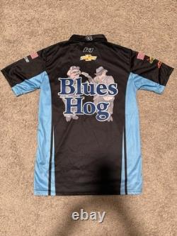 T-shirt de l'équipe de pit de NASCAR Connor Zilisch #88 Blue's Hog JRM Taille M JR Motorsports
