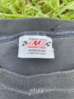 T-shirt rare vintage NASCAR Ernie Irvin / Robert Yates Racing Rocket AOP taille XL
