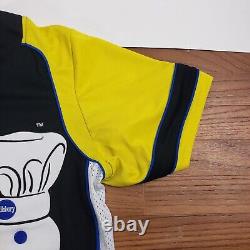 Taille Large Veste Nascar Pillsbury Doughboy General Mills Noire et Jaune