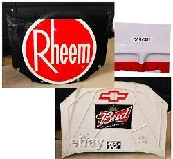 Tôle de capot utilisée dans la course Nascar Kevin Harvick RCR Rheem BUD Car #391 Chevy