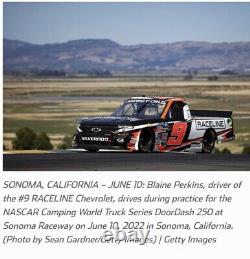 Tôle utilisée de NASCAR Race Blaine Perkins Porte Raceline #9