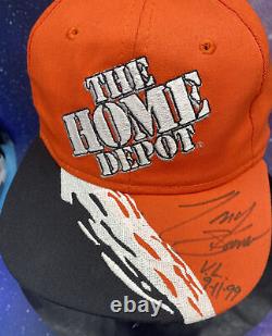 Tony Stewart Signé/inscribé Dépôt À Domicile 1er Cup Win Victory Lane Hat Richmond