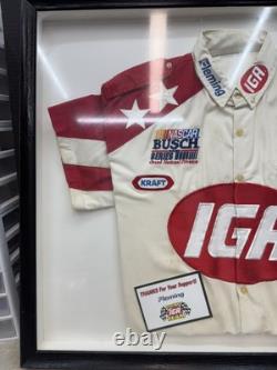 Uniforme NASCAR de Fleming IGA, série Busch 1998, 50e anniversaire encadré