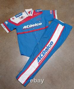 Uniforme de l'équipe de pit utilisé en course Vintage Ken Schrader Racing Inc Simpson RARE