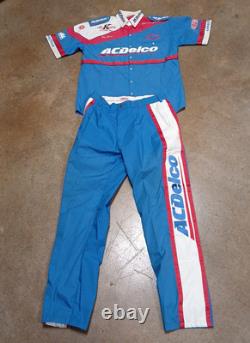 Uniforme de l'équipe de pit utilisé en course Vintage Ken Schrader Racing Inc Simpson RARE