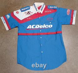 Uniforme de l'équipe de pit utilisé en course Vintage Ken Schrader Racing Inc Simpson RARE