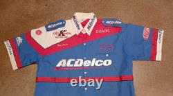 Uniforme de l'équipe de pit utilisé en course Vintage Ken Schrader Racing Inc Simpson RARE