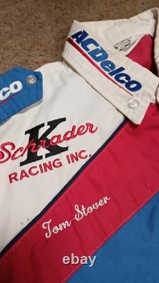 Uniforme de l'équipe de pit utilisé en course Vintage Ken Schrader Racing Inc Simpson RARE
