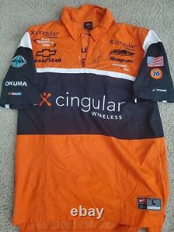 Uniforme de l'équipe de pit utilisé lors de la course Winston Cup Cingular Wireless signé par Robby Gordon L