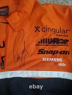 Uniforme de l'équipe de pit utilisé lors de la course Winston Cup Cingular Wireless signé par Robby Gordon L