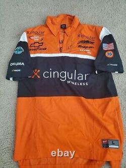 Uniforme de l'équipe de pit utilisé lors de la course Winston Cup Cingular Wireless signé par Robby Gordon L