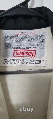 Uniforme officiel de la série nationale NASCAR Simpson - Combinaison ignifuge LG Grande pièce