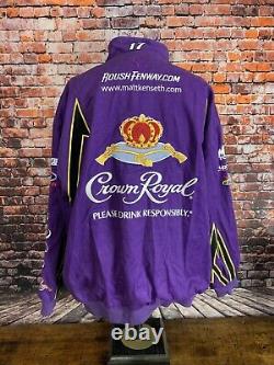 Veste Chase Authentics Crown Royal Style Bomber Nascar pour Homme Taille 2XL