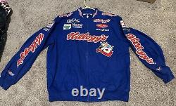 Veste Chase Authentics Terry Labonte Kelloggs Bleue Taille Large NASCAR