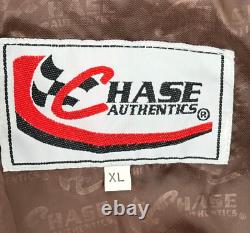 Veste Chase Authentics pour hommes M&M NASCAR taille XL brun jaune blocs de couleur en coton