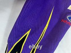 Veste Crown Royal NASCAR pour hommes en taille Large Chase Authentics Matt Kenseth, violet avec boutons pression.