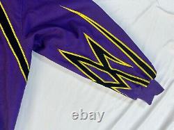 Veste Crown Royal NASCAR pour hommes en taille Large Chase Authentics Matt Kenseth, violet avec boutons pression.