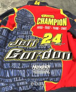 Veste Jeff Gordon Medium Champion Uniforme NASCAR Vintage JH Design Racing