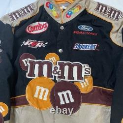 Veste Jh Design Nascar M&M Robert Yates 38 Taille M Nascar MM Noir & Beige