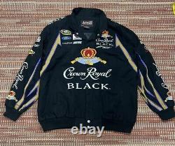 Veste Matt Kenseth Crown Royal de style bombardier Chase Authentics Vtg Nascar pour hommes taille XL