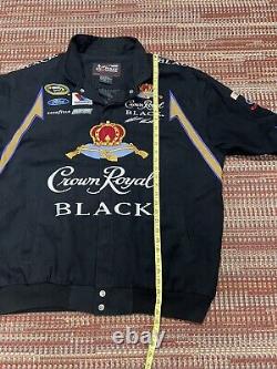 Veste Matt Kenseth Crown Royal de style bombardier Chase Authentics Vtg Nascar pour hommes taille XL