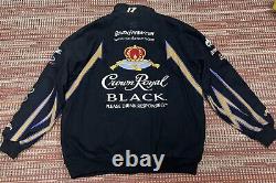 Veste Matt Kenseth Crown Royal de style bombardier Chase Authentics Vtg Nascar pour hommes taille XL