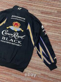 Veste Matt Kenseth Crown Royal de style bombardier Chase Authentics Vtg Nascar pour hommes taille XL