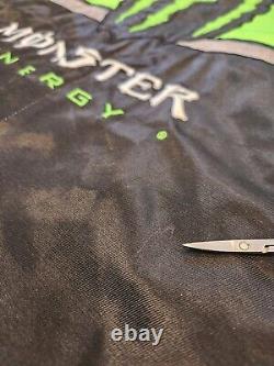 Veste Monster Energy Nascar Cup Series XXL Double Face d'Occasion Noire Verte