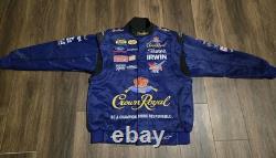 Veste NASCAR Crown Royal ULTRA RARE Haute Qualité Kurt Busch Taille L Homme