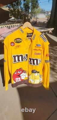 Veste NASCAR Elliott Sadler Chase Authentics Drivers Line jaune M&M's taille L